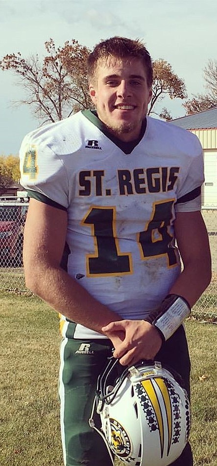 Brock Cantrell-Field, a sophomore from St. Regis was selected to be on the 6-Man Football All-State team. (Photo courtesy of Brock Cantrell-Field)