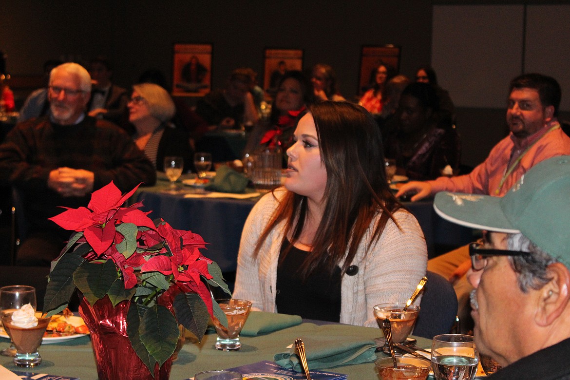 Cheryl Schweizer/Columbia Basin Herald
Irene Gonzalez was one of eight Big Bend Community College students recognized for their perseverance at the Transforming Lives banquet Wednesday.