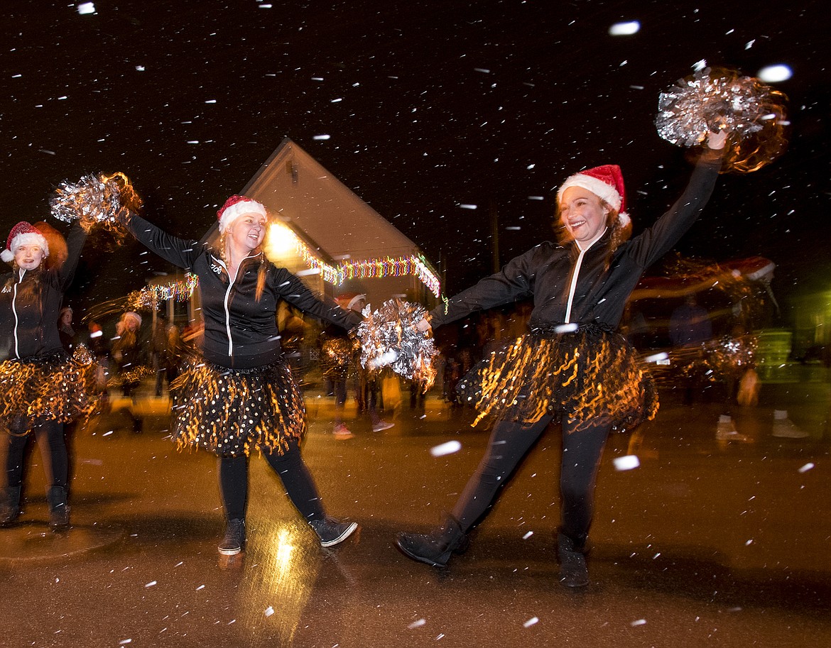 Young dancers perform in the Night of Lights parade.