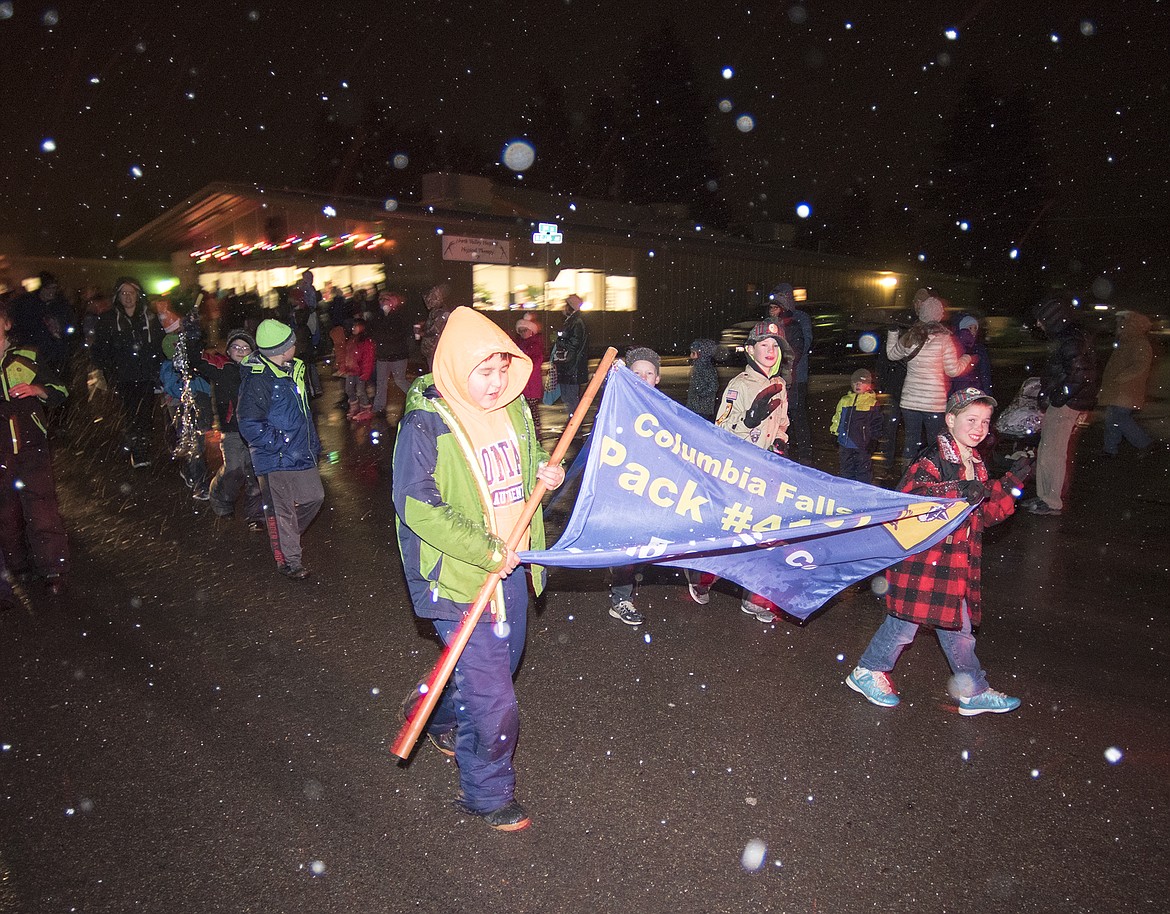 The snow and wind didn&#146;t get the Cub Scouts down.