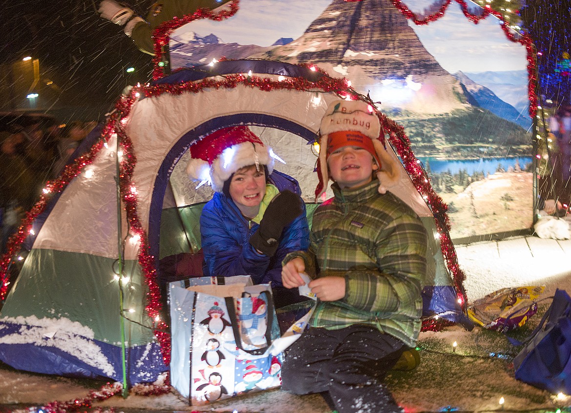 Young campers on the Glacier Park float.