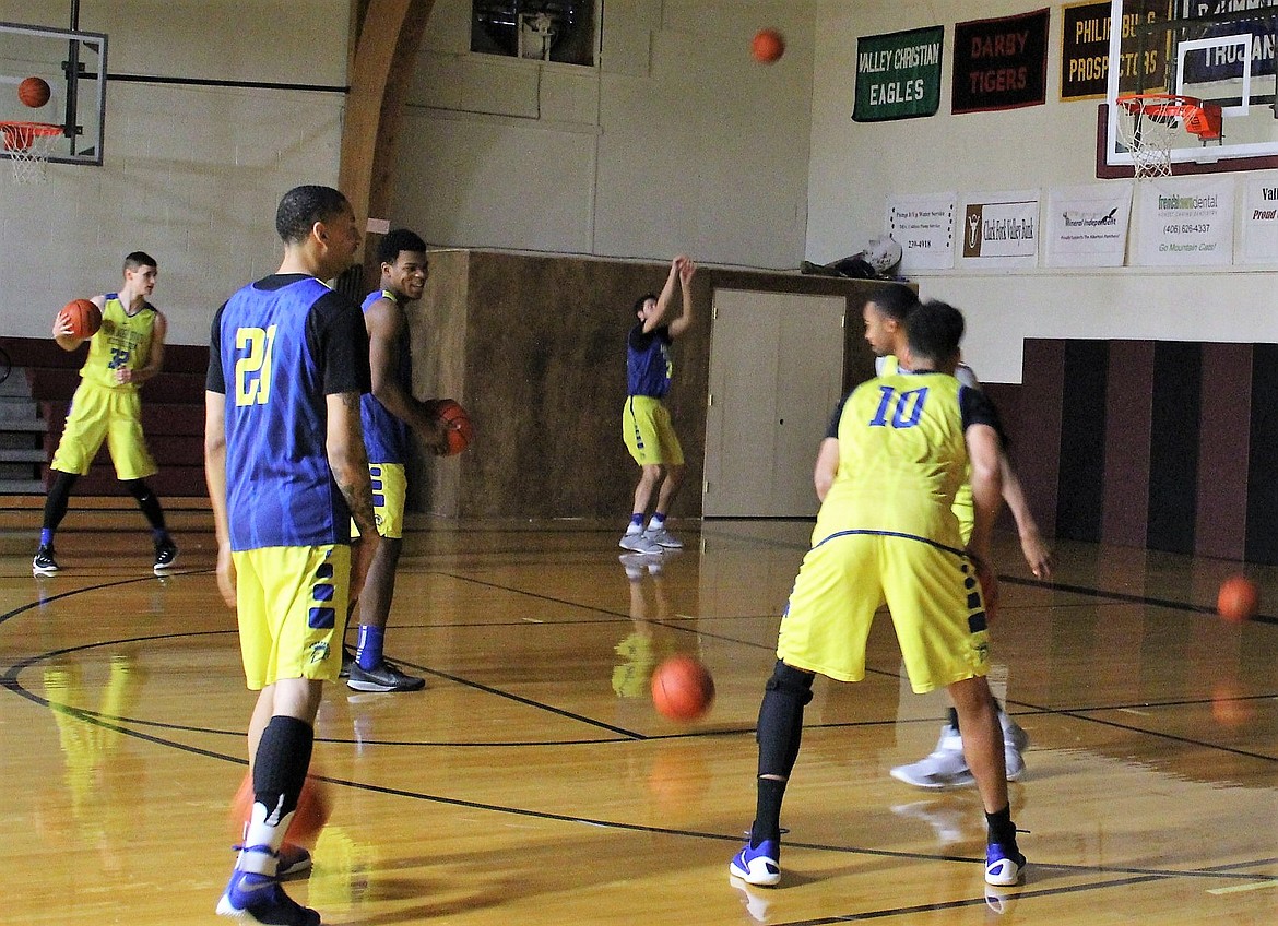 Alberton&#146;s Athletic Director, Kyle Fisher, offered the Alberton gym to the San Jose basketball team to practice in before their game against the Montana Grizzlies last week. (Kathleen Woodford/Mineral Independent)