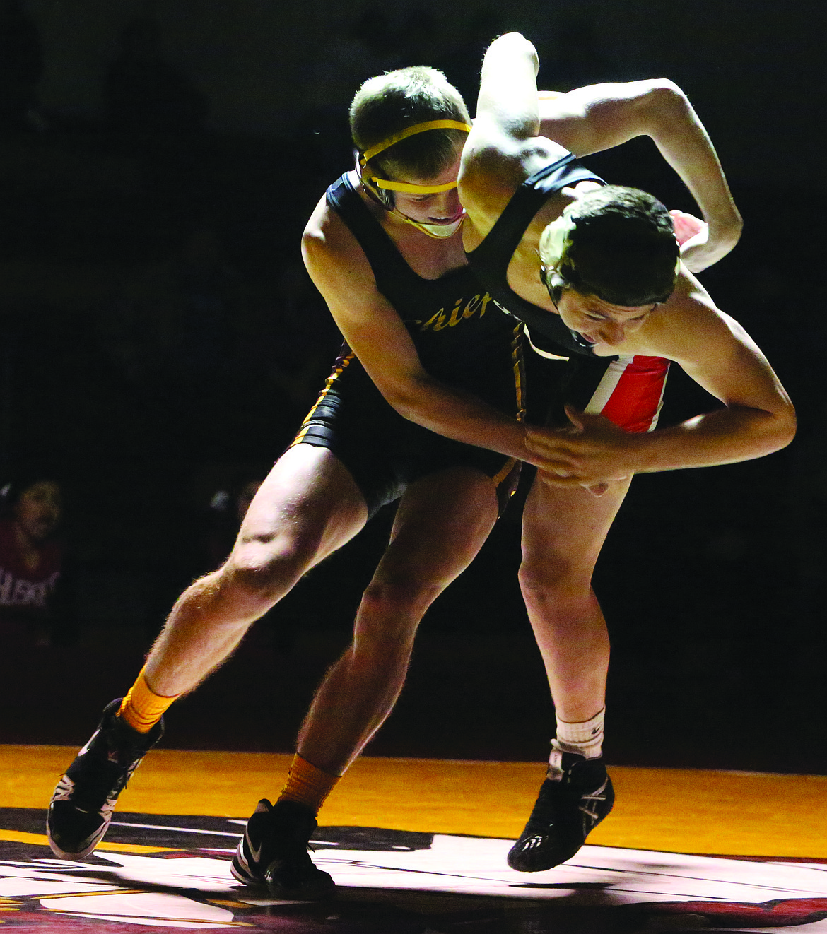 Connor Vanderweyst/Columbia Basin Herald
Action from Moses Lake and Othello's dual on Thursday at Moses Lake High School.