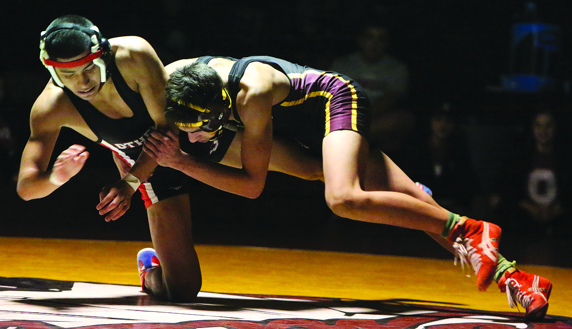 Connor Vanderweyst/Columbia Basin Herald
Action from Moses Lake and Othello's dual on Thursday at Moses Lake High School.