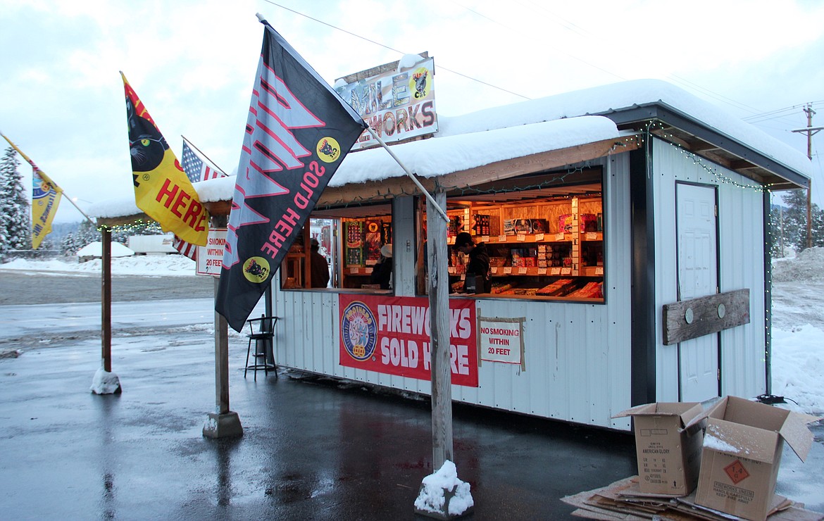 &#151;Photo by DAC COLLINS

The local fireworks stand that was broken into during the night of Dec. 26 will remain open for business through the New Year&#146;s holiday.