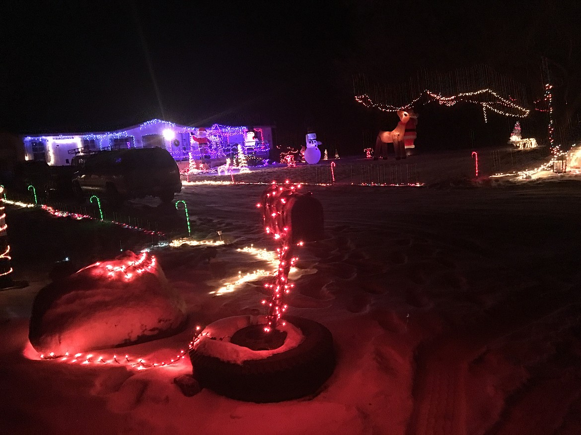 Courtesy photo
Scott Forman of Soap Lake shows the Christmas spirit with his annual light display.