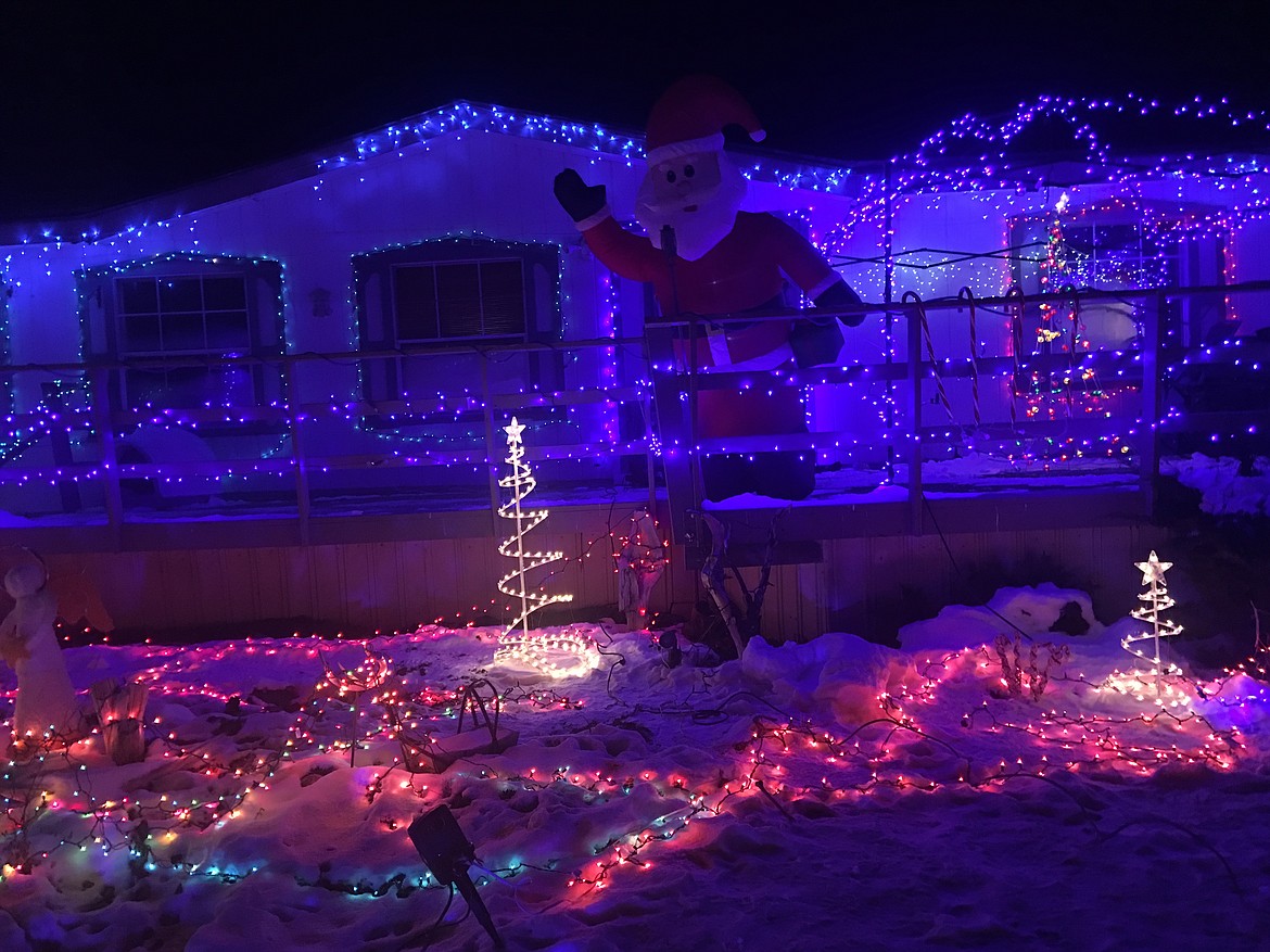 Courtesy photo
Scott Forman of Soap Lake shows the Christmas spirit with his annual light display.