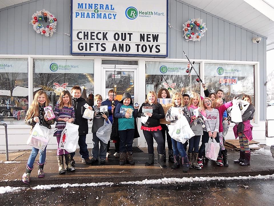 Superior&#146;s Fourth grade class helped buy gifts for over 100 baskets the Women In Timber put together on Saturday for local families for the holidays. (Photo courtesy Mrs. Crabb)