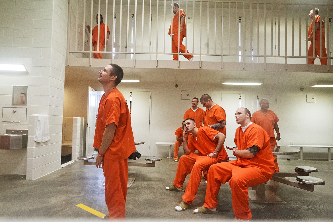 SHAWN GUST/Press file
Inmates watch television at the Kootenai County jail in this June 6, 2012, Press file photo.