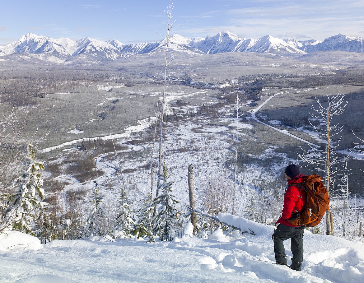 Looking over Glacier National Park from the Whitefish Range.