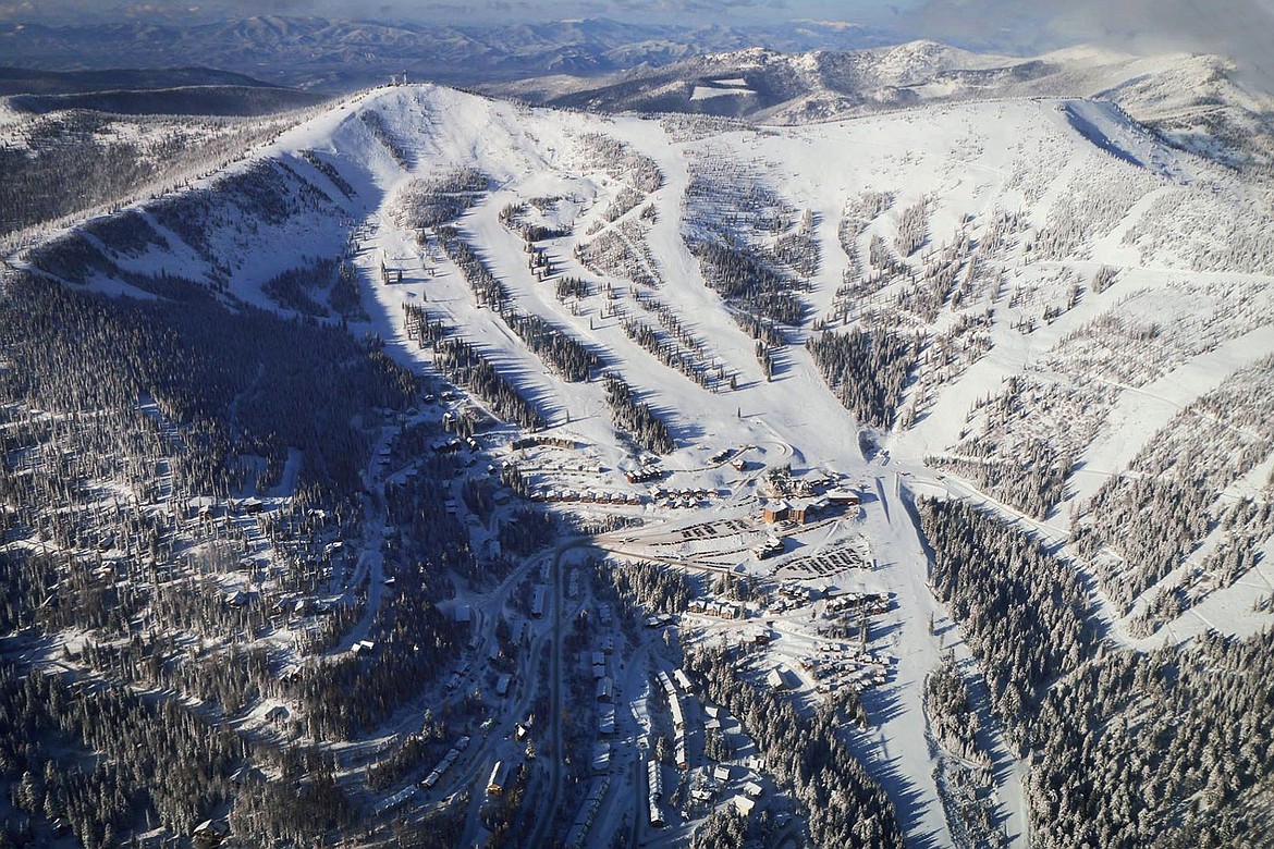 Photo courtesy of CHRIS CHAMBERS
An aerial view of Schweitzer Mountain Resort.