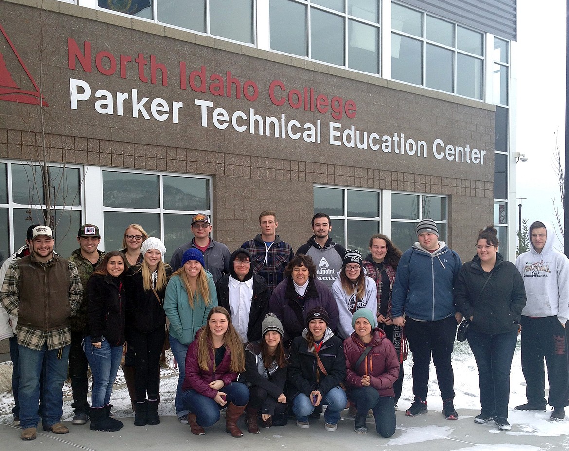 A group of seniors from Sandpoint High School went down to North Idaho College in Coeur d&#146;Alene on a field trip. They got to tour campus, attend a mini-lecture, hear from an NIC student panel and visit the new Parker Technical Education building in Rathdrum. The seniors were able to visualize themselves as college students and were visibly more excited about their post-secondary plans after visiting NIC, said SHS counselor Jeralyn Mire. &#147;Thank you to the Idaho Community Foundation and Panhandle Alliance for Education for the grants to make this happen.&#148;
(Courtesy photo)