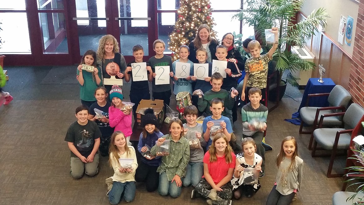 Ann Muth&#146;s class raised the most for fifth-grade classrooms. (Photos courtesy of Whitefish Middle School)