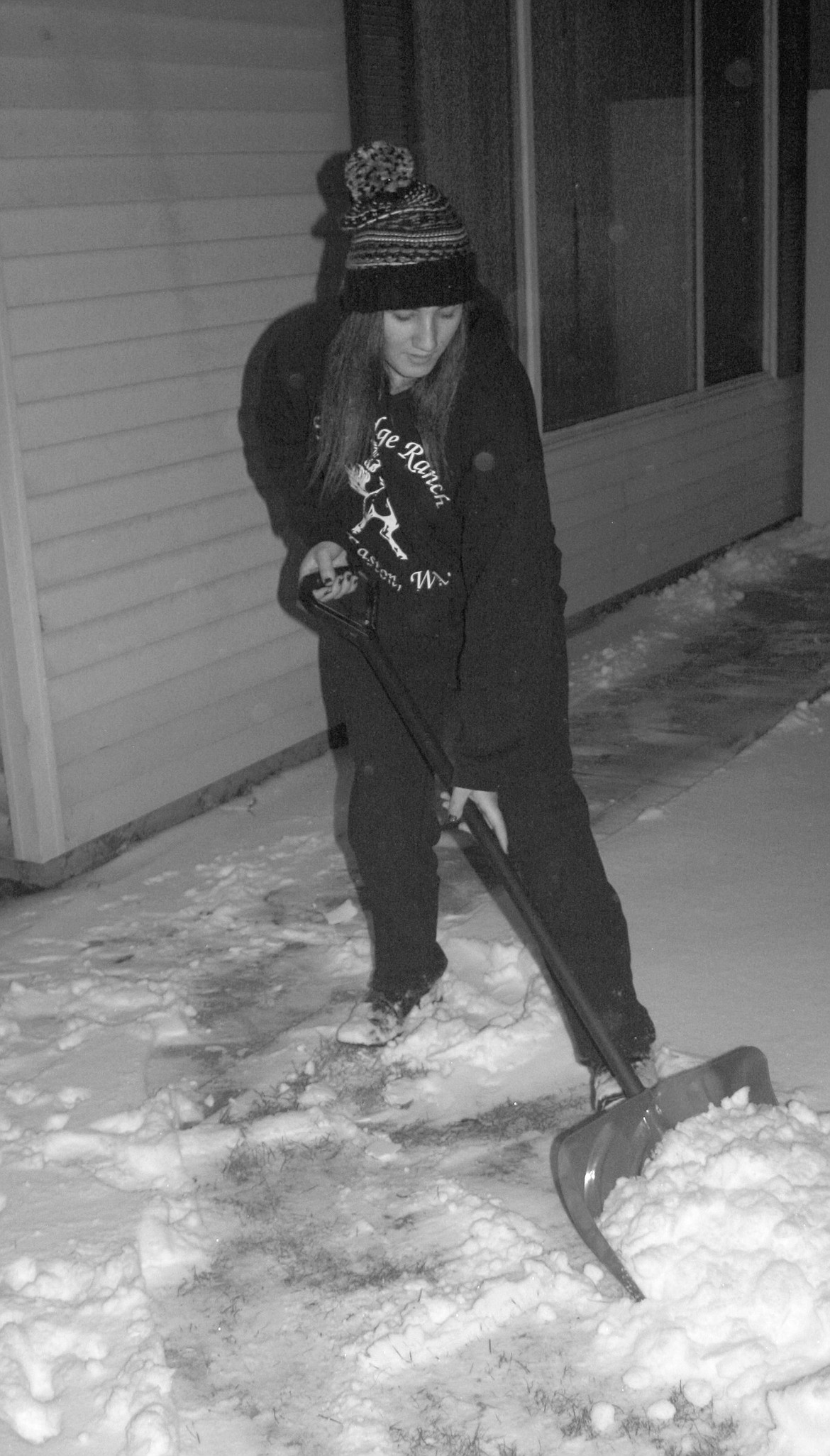 Dennis L. Clay photo
Sunday evening the doorbell sounded. It was our neighbor, Evelyn Kister, from two-doors down to the left. She wanted to know if it was OK for her to shovel a path from our house to our nearest neighbor, Margaret and Bill McKinney. She had already shoveled the sidewalk and driveways. Of course, it would be OK. Evelyn, 15, is a sophomore at Moses Lake High School. She also received a tip. Evelyn, you are an example and inspiration to others.