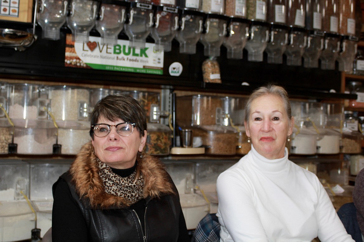 CHAMBER OF Commerce Treasurer Trudy Berge (left) and President Leslie Smith. (Douglas Wilks/Clark Fork Valley Press)