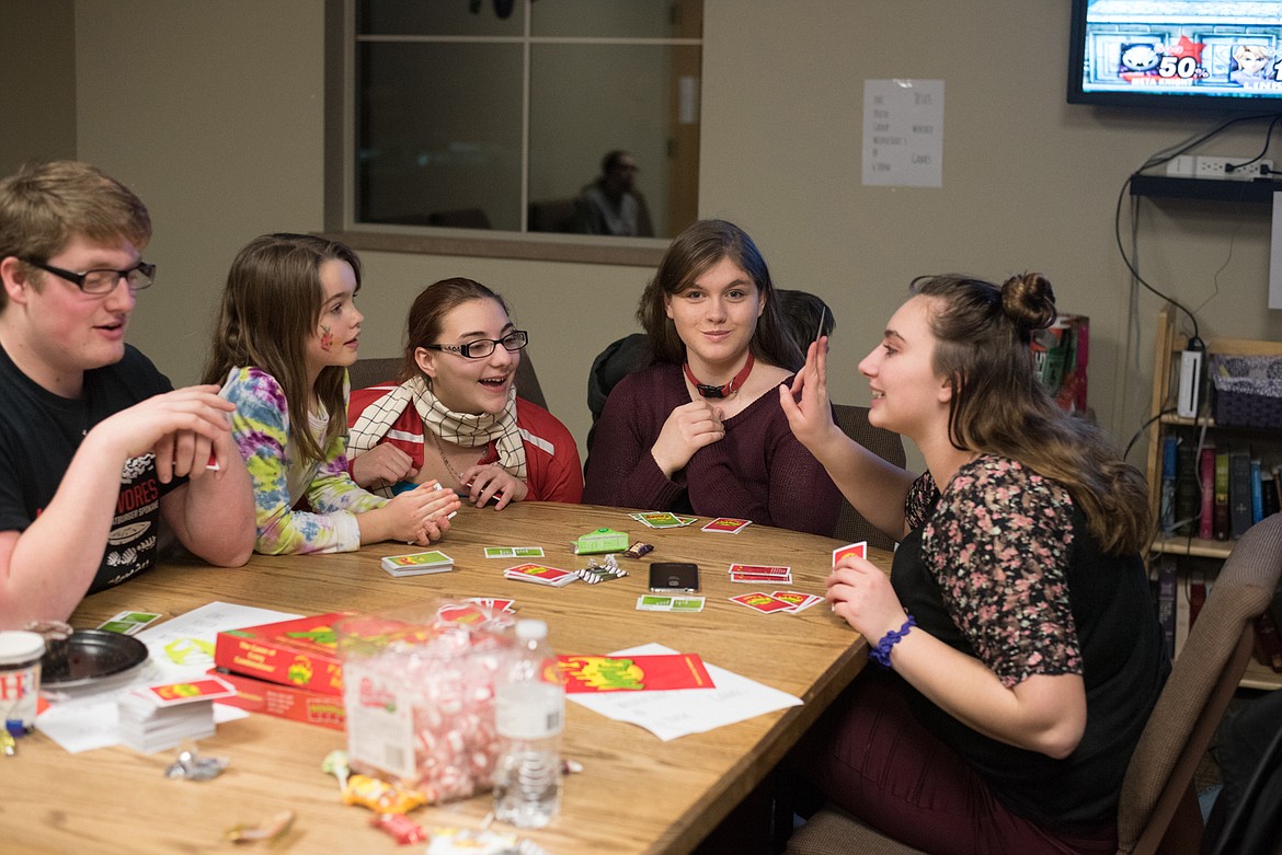 Courtesy Photo - Teens and youths enjoyed table games in the youth activity room.