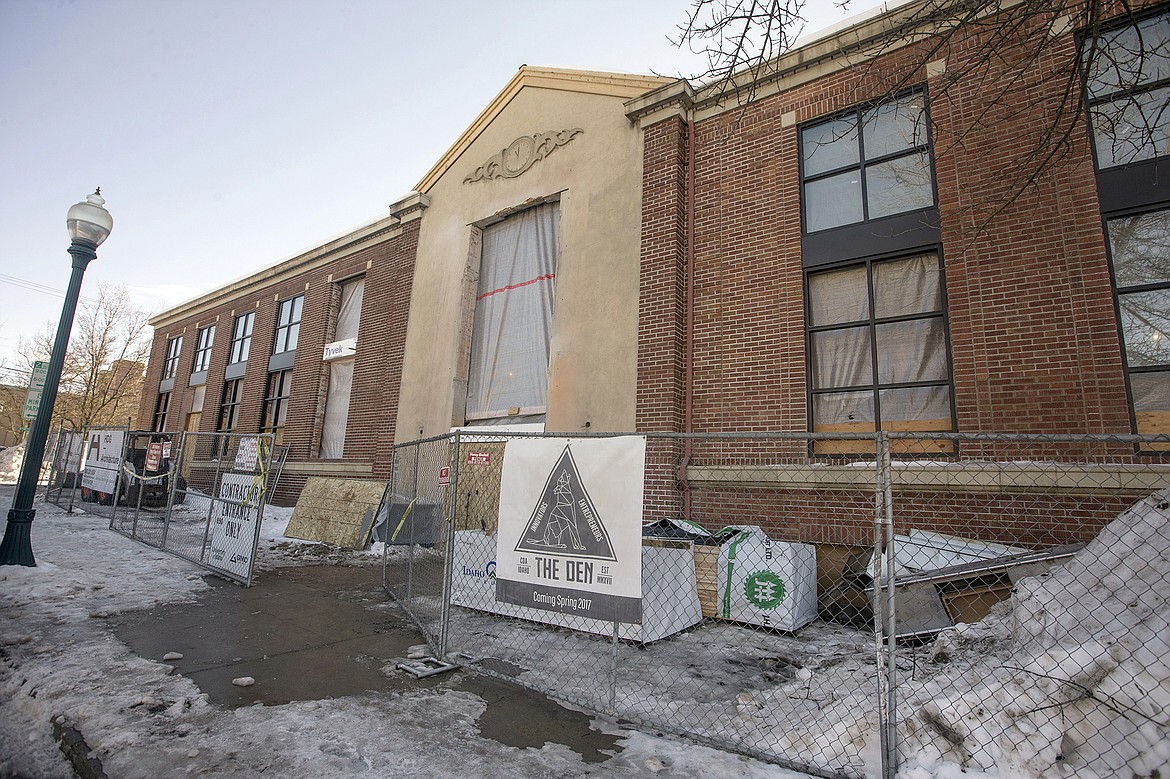 LISA JAMES/ Press
Led by locally born entrepreneur, Nick Smoot, the old Elks building, on Fifth Street and Lakeside Avenue in downtown Coeur d&#146;Alene, will soon become the Innovation Den, a space for companies to rent small and large offices. It will also be headquarters of Innovation Collective, and a public coffee house with additional event space for conferences and large meetings that contribute to the mission of an innovation economy.