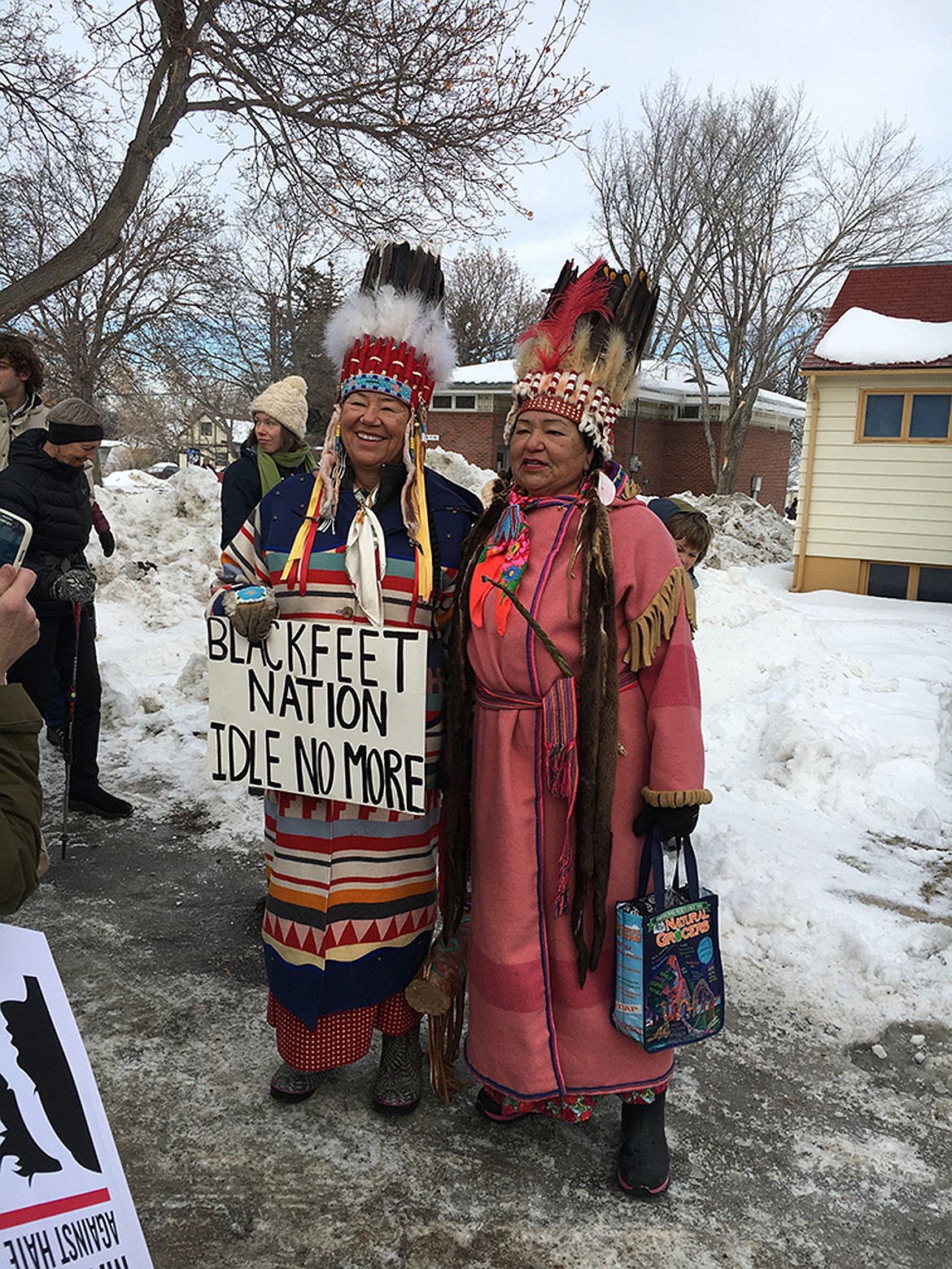 Marchers in Helena on Saturday. (Photo courtesy of Barbara Schelling)