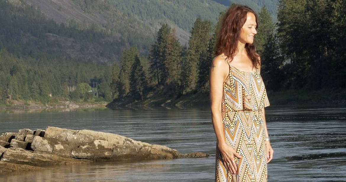 Polly Cavill at the banks of the Clark Fork River near Plains. (Photo by Skeeter Johnston)