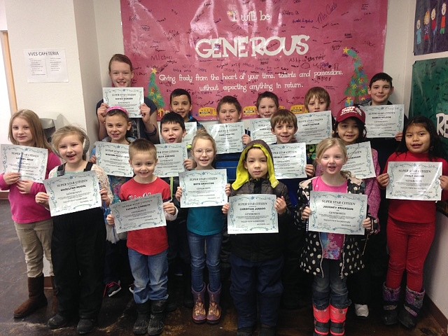 &#151;Courtesy photo
Super Star Citizen of the Month:
Ezekiel Cornett, Christian Jurado, Journey Erickson, Bryn Griffiths, Madelynn Moore, Alex Jimenez, Carmen West, Emily Adams, Madisen Faulconer, Giuliana Abraham, Kaden DesRosiers, Stryder Liermann, Wyatt Raynor, Thomas Hoggan, Gabe Jackson, Sophie Morgen, and Kamen Nelson.