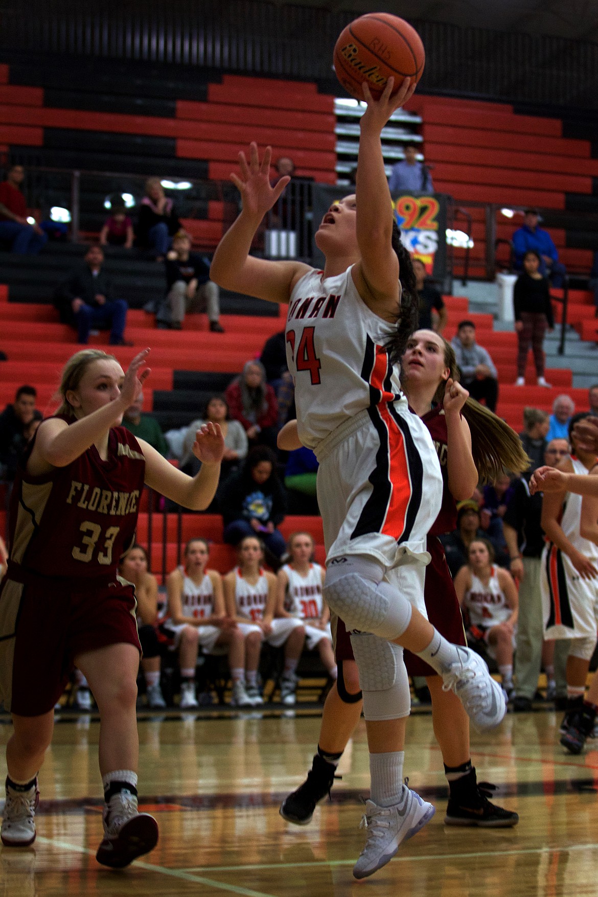 Alicia Camel (24) goes up for a shot against Florence earlier this season. (Jeremy Weber/Lake County Leader)