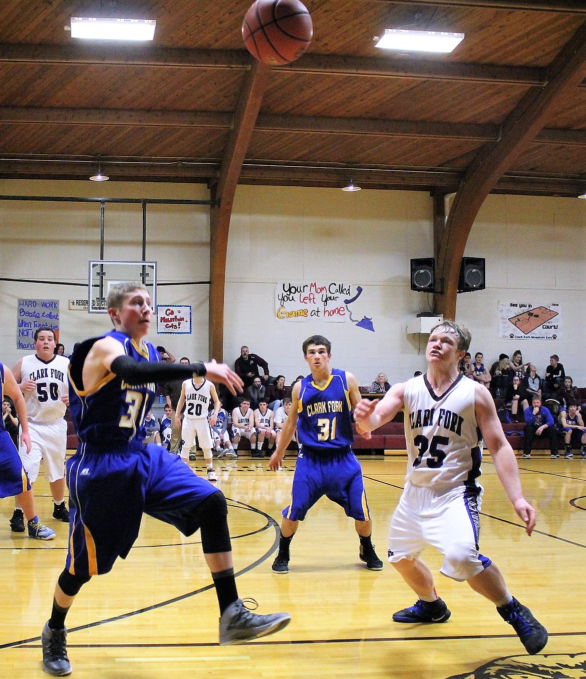 It was Clark Fork versus Clark Fork during Saturday&#146;s game in Alberton. Idaho won boys 59-28, the Lady Cats won 61-40.