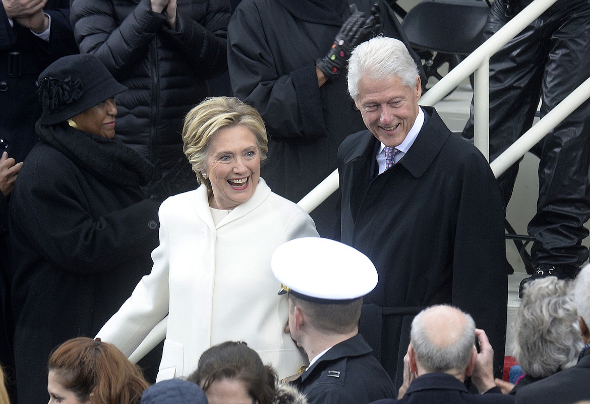 Former President Bill Clinton and First Lady Hillary Clinton attend the 58th Presidential Inauguration on Jan. 20, 2017 in Washington, D.C. (Olivier Douliery/Abaca Press/TNS)
