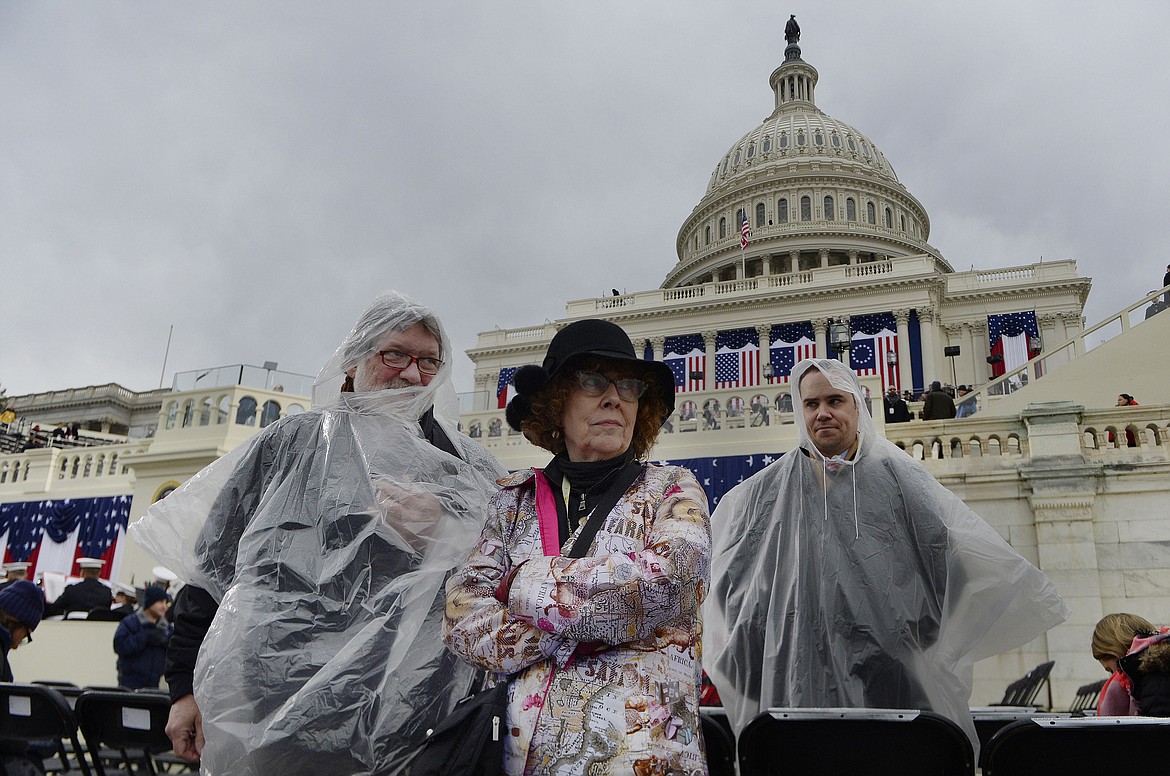 Donald Trump supporters stand on the West front Lawn of the U.S. Capitol before the swearing-in ceremonies on Jan. 20, 2017 in Washington, D.C. (Olivier Douliery/Abaca Press/TNS)