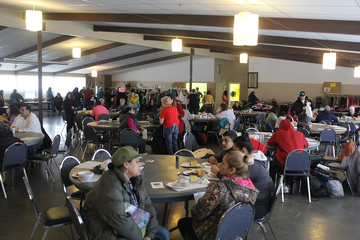 Richard Byrd/Columbia Basin Herald
Our Lady of Fatima Catholic Church&#146;s Fatima Center was packed on Thursday during Project Homeless Connect, which was held in conjunction with Our Lady&#146;s weekly homeless outreach.