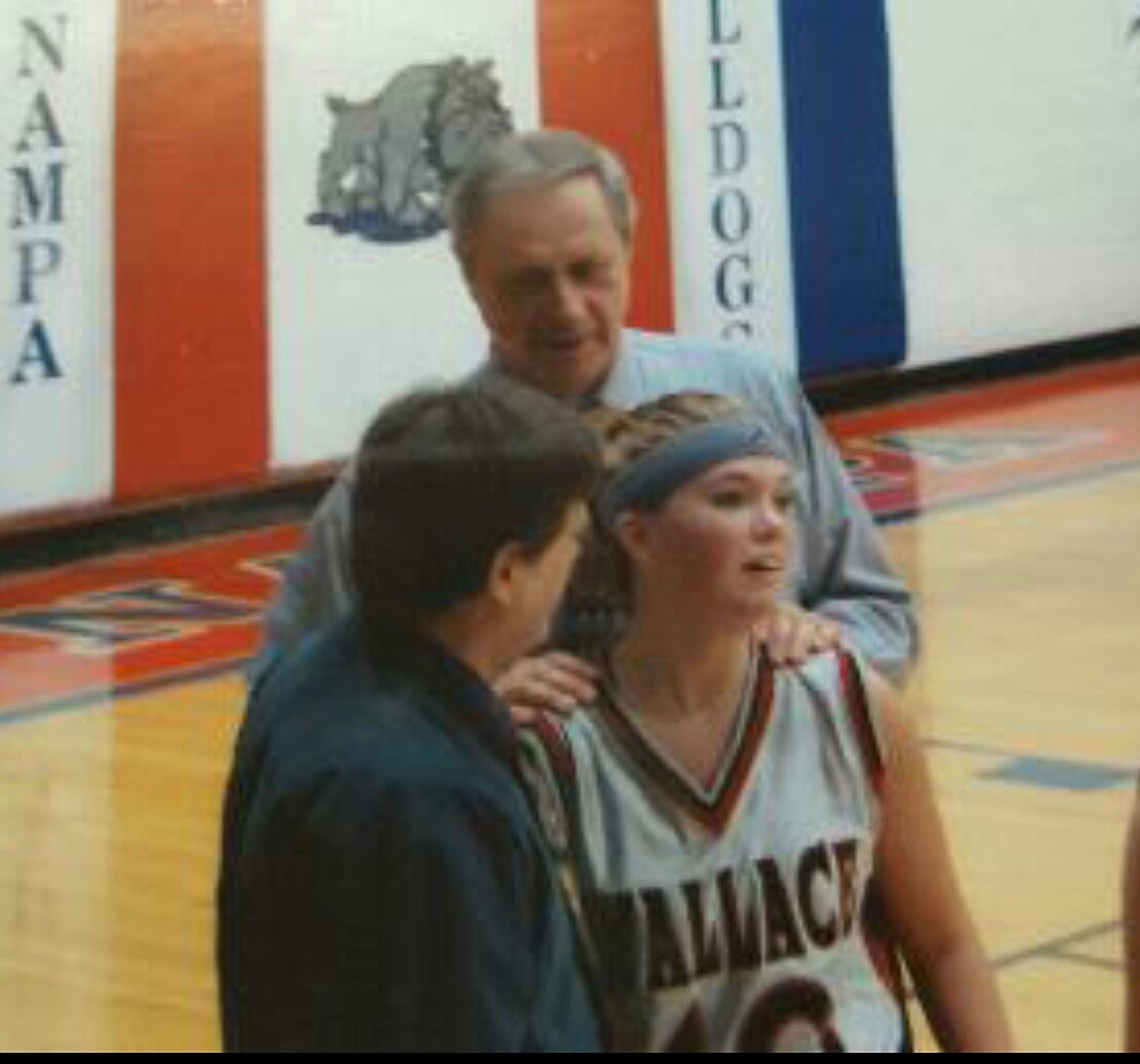 Courtesy photo
Cara Hayman (Cox) gets a quick shoulder massage to go along with some sound advice from coach Kirby Krulitz.