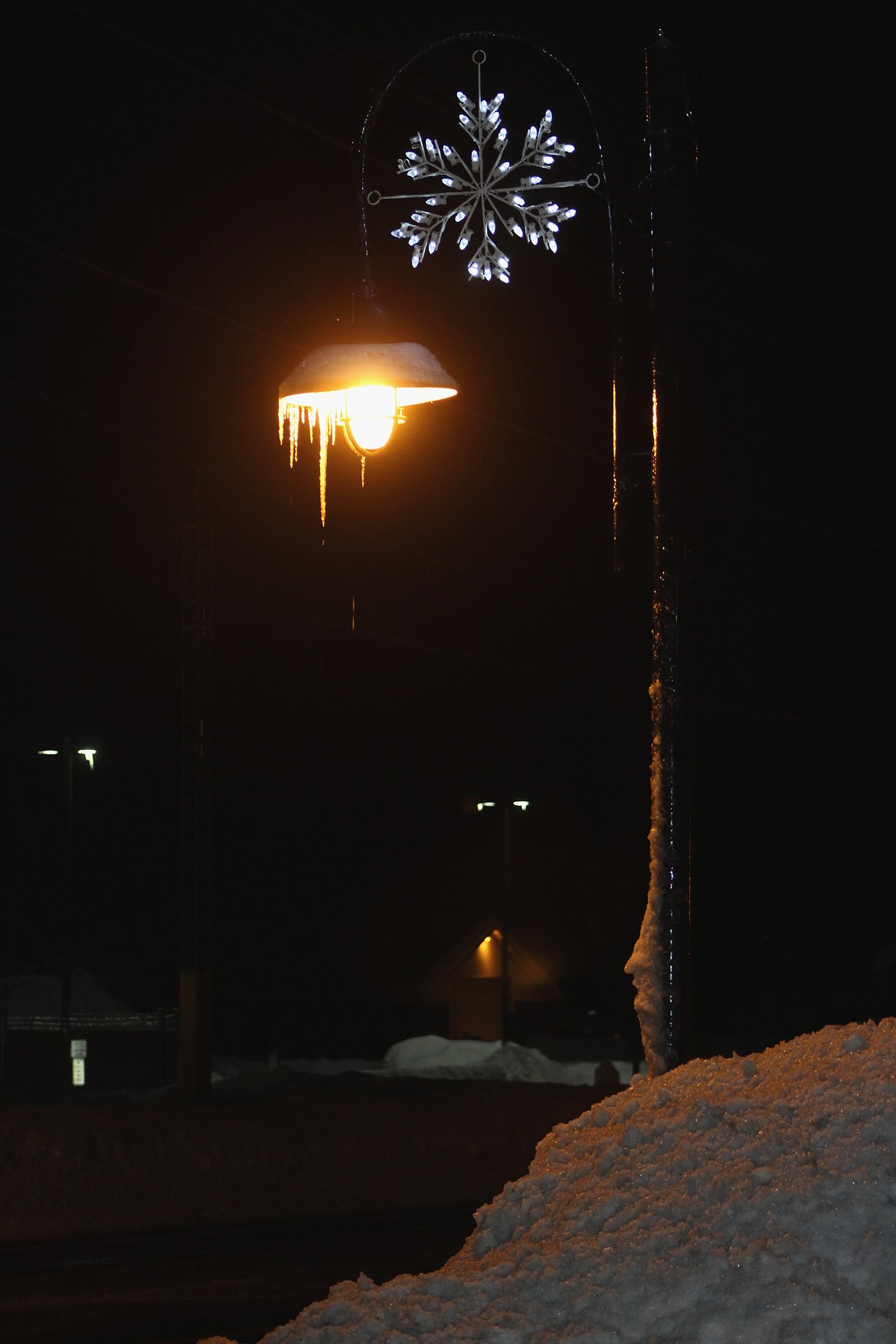 &#151;Photo by STAR SILVA
Power was restored within Bonners Ferry&#146;s city limits Thursday night, however numerous reisidents within Boundary County continue to suffer from outages.