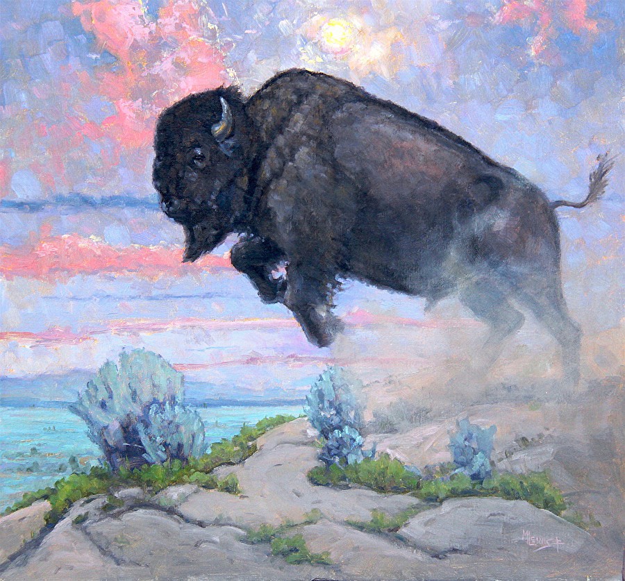 Courtesy Photo
A painting by Michael J. Lewis entitled The Last Bison.