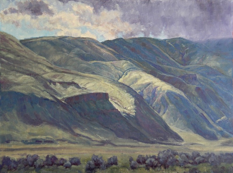 Courtesy Photo
Michael J. Lewiss painting entitled Umtanum Ridge Storm.