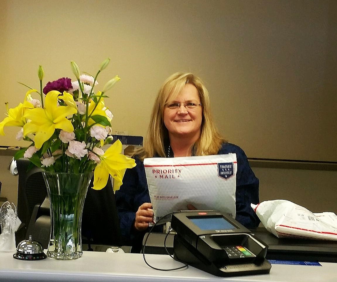 Liz Asay was recently hired as Superior Post Office’s postmaster. She has been acting postmaster for two years. (Photo courtesy of Liz Asay).