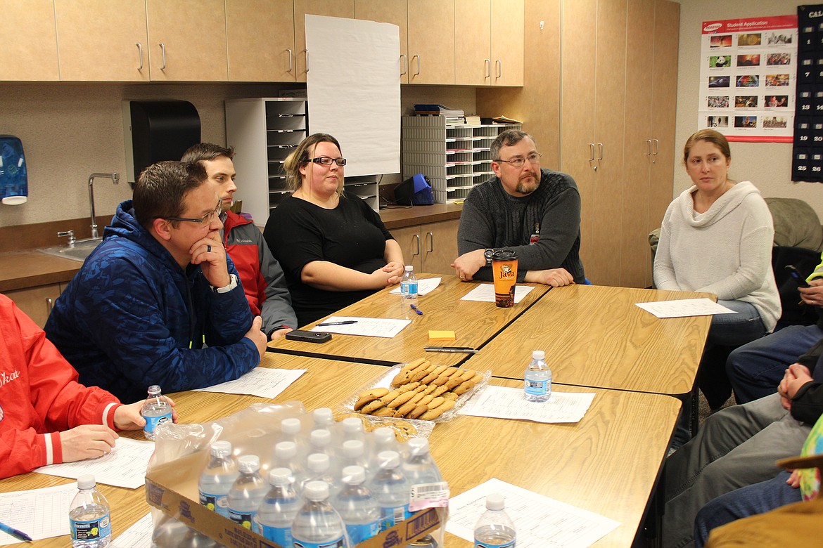 Cheryl Schweizer/Columbia Basin Herald - The future of Othello schools was the topic for district patrons in a community meeting Monday.