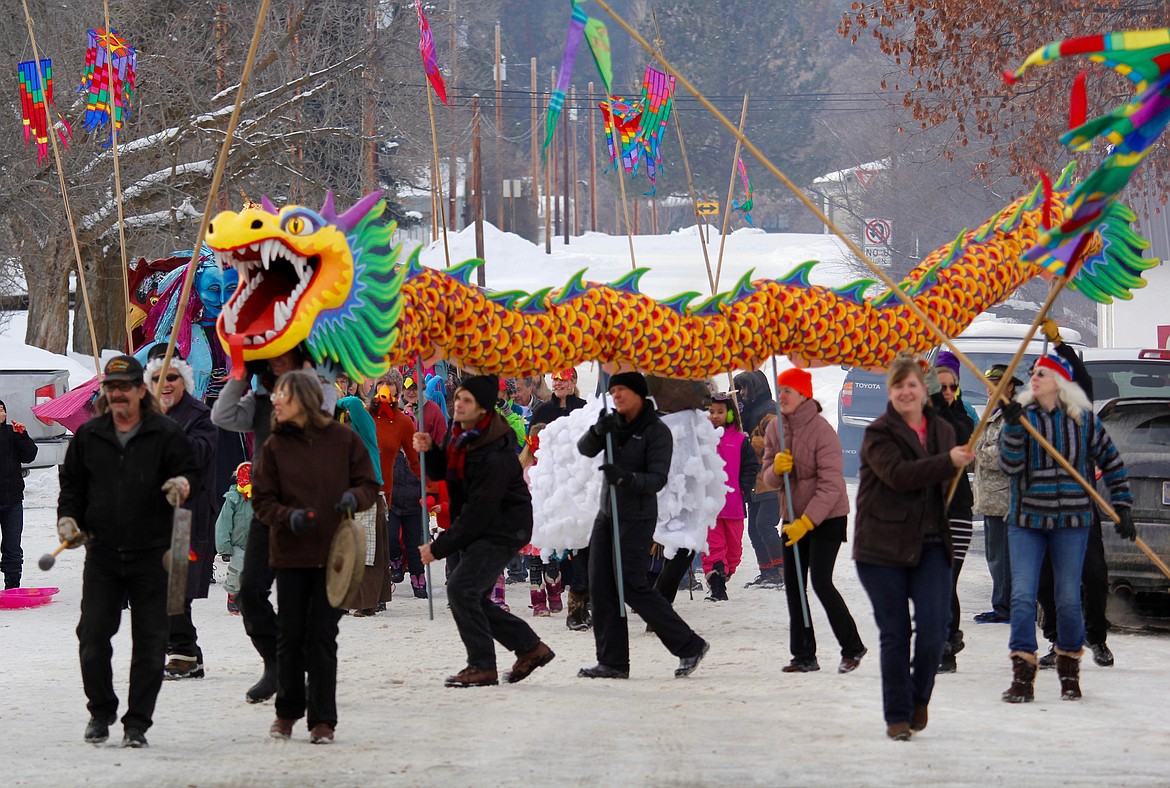 THE SEVENTH annual Chinese New Year&#146;s parade begins on Main St. in Hot Springs. (Douglas Wilks photos/Clark Fork Valley Press)