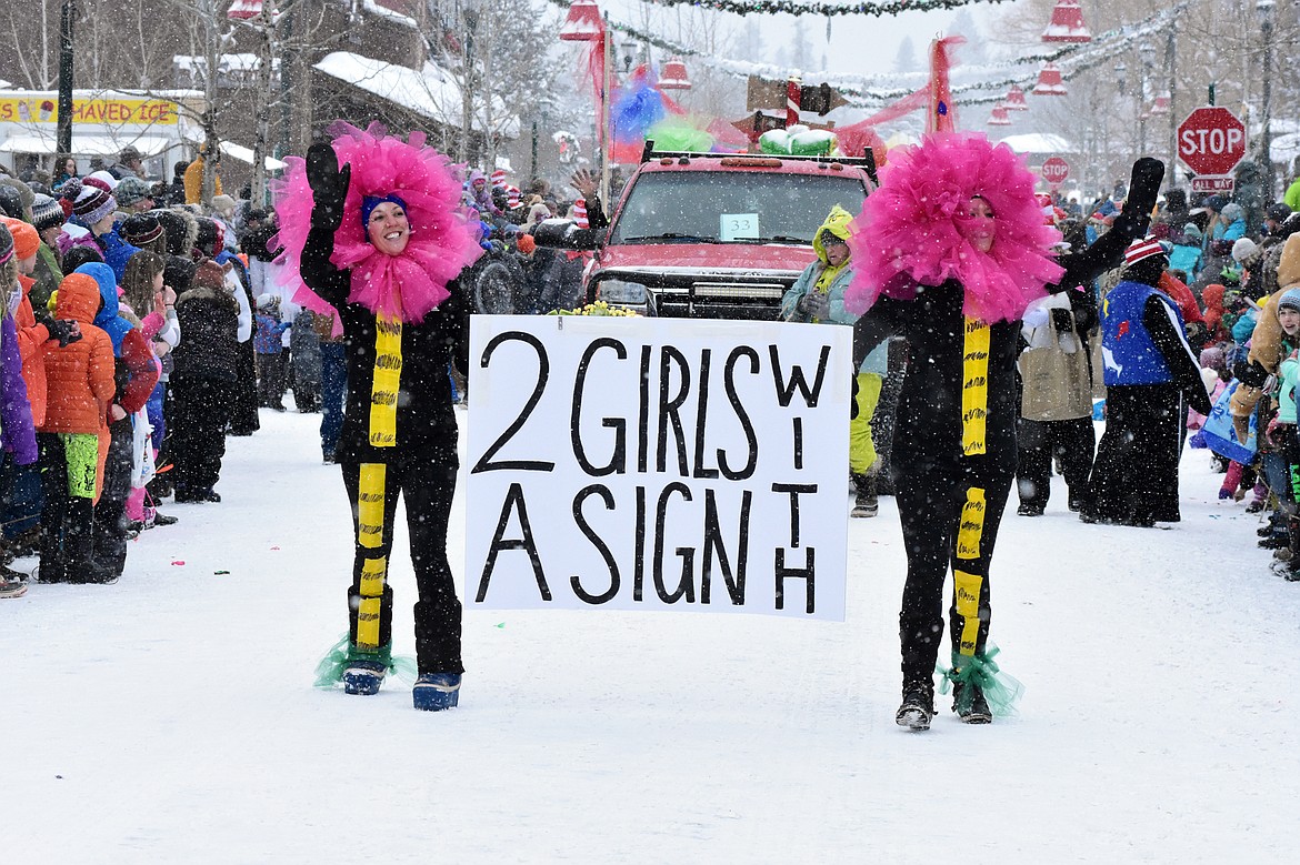 Hundreds lined Central Avenue Saturday for the 58th annual Whitefish Winter Carnival Grand Parade. This year&#146;s theme was &#147;One Fish, Two Fish, Whitefish&#148; a nod to the many colorful Dr. Seuss children books. (Heidi Desch/Whitefish Pilot)