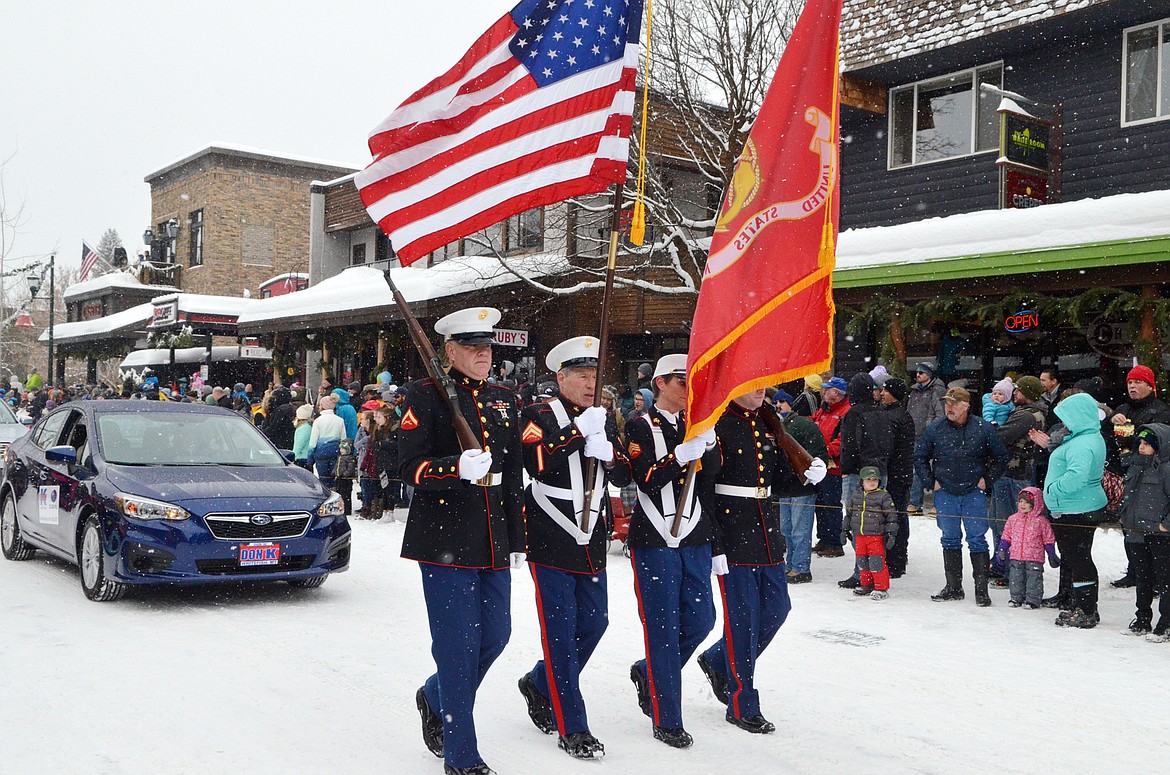 Hundreds lined Central Avenue Saturday for the 58th annual Whitefish Winter Carnival Grand Parade. This year&#146;s theme was &#147;One Fish, Two Fish, Whitefish&#148; a nod to the many colorful Dr. Seuss children books. (Heidi Desch/Whitefish Pilot)