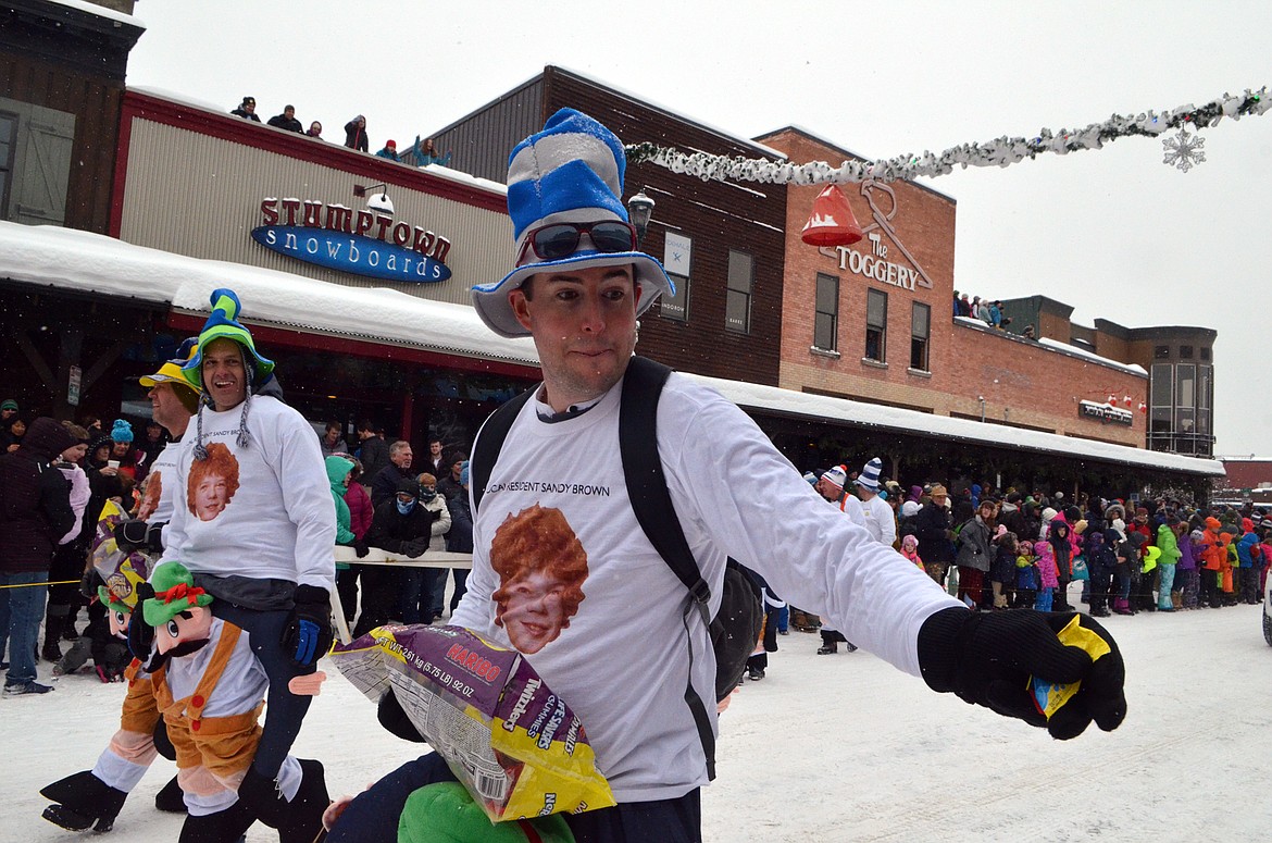 Hundreds lined Central Avenue Saturday for the 58th annual Whitefish Winter Carnival Grand Parade. This year&#146;s theme was &#147;One Fish, Two Fish, Whitefish&#148; a nod to the many colorful Dr. Seuss children books. (Heidi Desch/Whitefish Pilot)