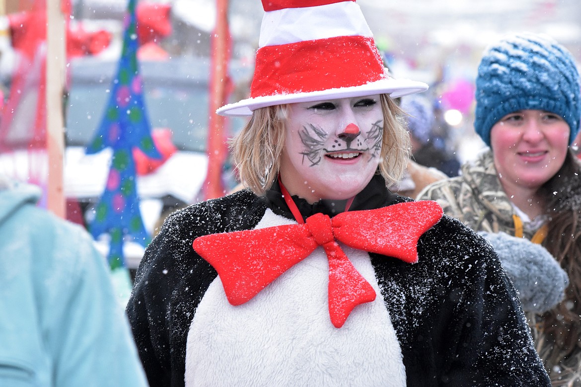 Hundreds lined Central Avenue Saturday for the 58th annual Whitefish Winter Carnival Grand Parade. This year&#146;s theme was &#147;One Fish, Two Fish, Whitefish&#148; a nod to the many colorful Dr. Seuss children books. (Heidi Desch/Whitefish Pilot)