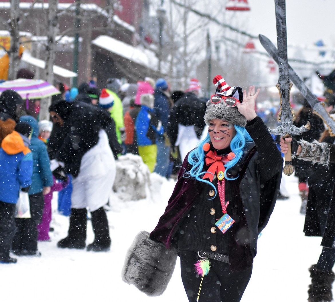 Hundreds lined Central Avenue Saturday for the 58th annual Whitefish Winter Carnival Grand Parade. This year&#146;s theme was &#147;One Fish, Two Fish, Whitefish&#148; a nod to the many colorful Dr. Seuss children books. (Heidi Desch/Whitefish Pilot)