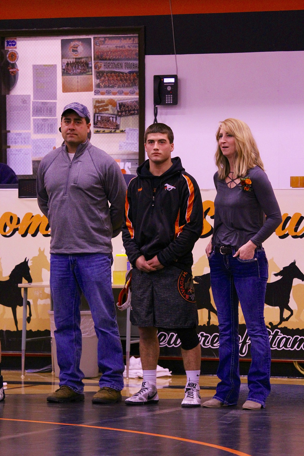 LEFT TO right: Jim Lawson, Kane Lawson and Thomasina Lawson.