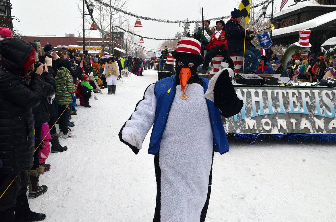 Hundreds lined Central Avenue Saturday for the 58th annual Whitefish Winter Carnival Grand Parade. This year&#146;s theme was &#147;One Fish, Two Fish, Whitefish&#148; a nod to the many colorful Dr. Seuss children books. (Heidi Desch/Whitefish Pilot)