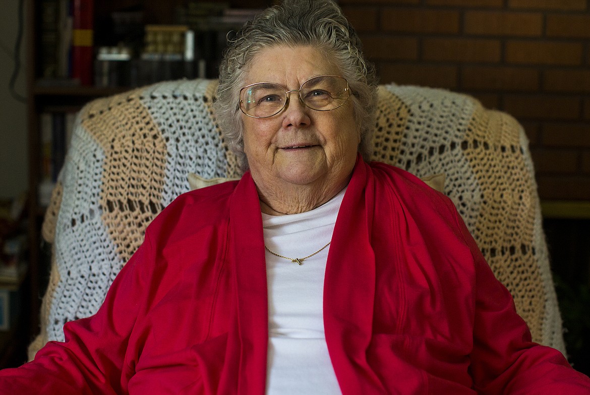 LOREN BENOIT/Press
Carol Price started volunteering at a young age and helped teach kids at Bible school. She has also volunteered at Kootenai Health for more than 40 years. She is photographed here inside her Coeur d&#146;Alene home Monday afternoon.