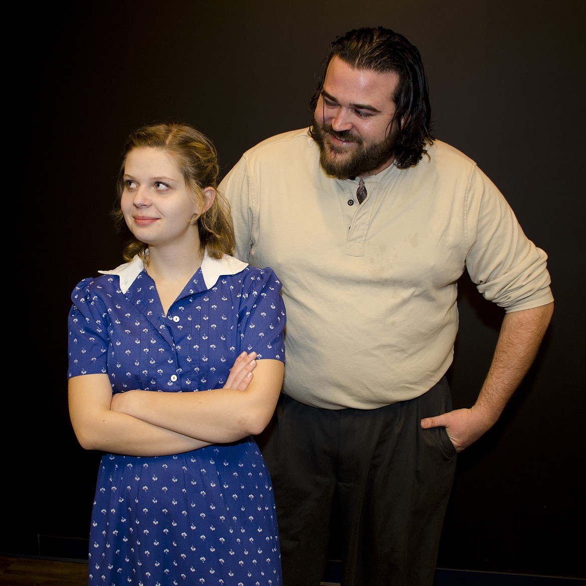 RILEY HOVELAND plays Christina and Ruby Ruebenson performs as Smith in the Bigfork Community Players&#146; &#147;Murder on the Nile.&#148; (David Vale/Bigfork Community Players)