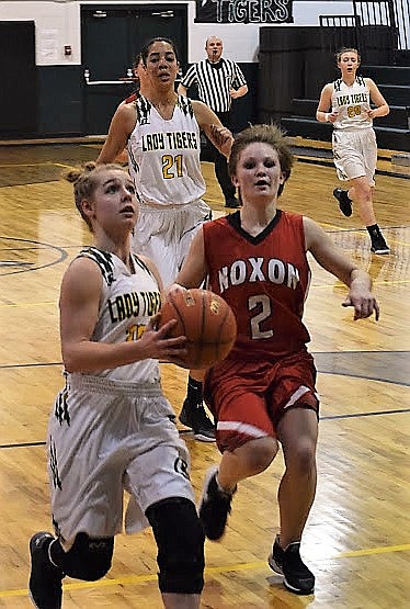 Madison Hill played her final game on her home court against Lincoln during Senior Night on Saturday. She was game high scorer with 27 points. Here she is seen in a file photo from an earlier game. (Photo courtesy of McKenzie Stortz)