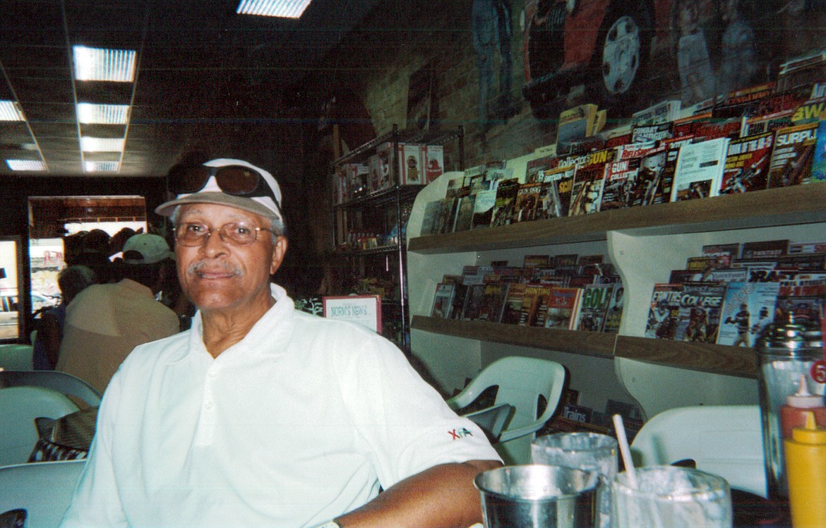 Sylvester Douglas Thompson last visited Kalispell, where he was born and raised, in 2009. He&#146;s pictured at Norm&#146;s News. (Photos courtesy of Sylvester Douglas Thompson)