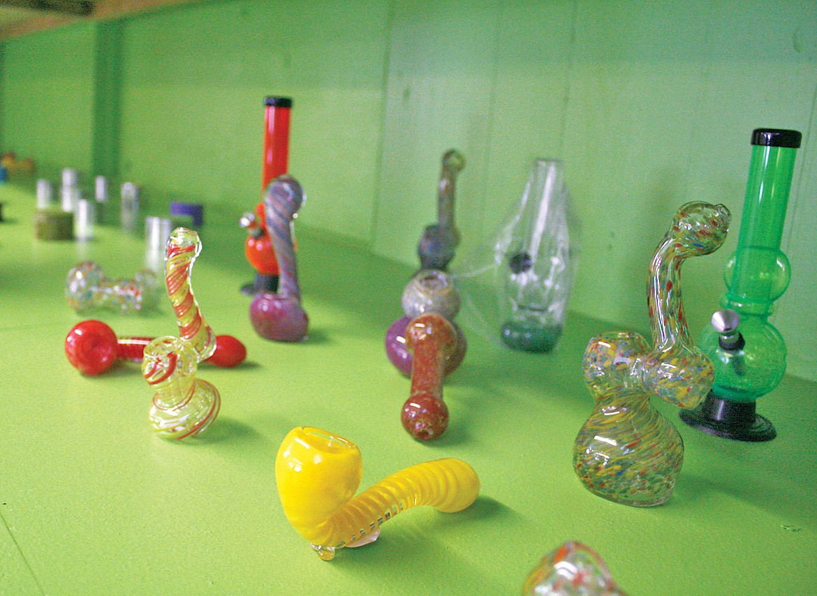 At Alternative Relief, everything a medical marijuana card holder needs is for sale, including glass pipes and grinders. (Bethany Rolfson/TWN)