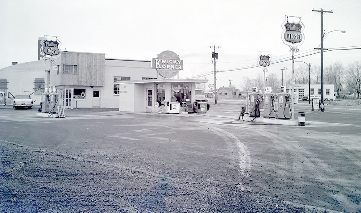 Moses Lake Museum &amp; Art Center/courtesy photo
The date: Jan. 7 1958. The place: Moses Lake, but exactly where? Kwicky Korner was a well-known location during the 1950s, 60s and 70s. Today many may know the spot, but not know it was once known as Kwicky Korner. We have a few interesting corners or areas where roads converge or meet in Moses Lake. One is Five Corners and another is Kwicky Korner. There is another spot with five corners. Where is it located?