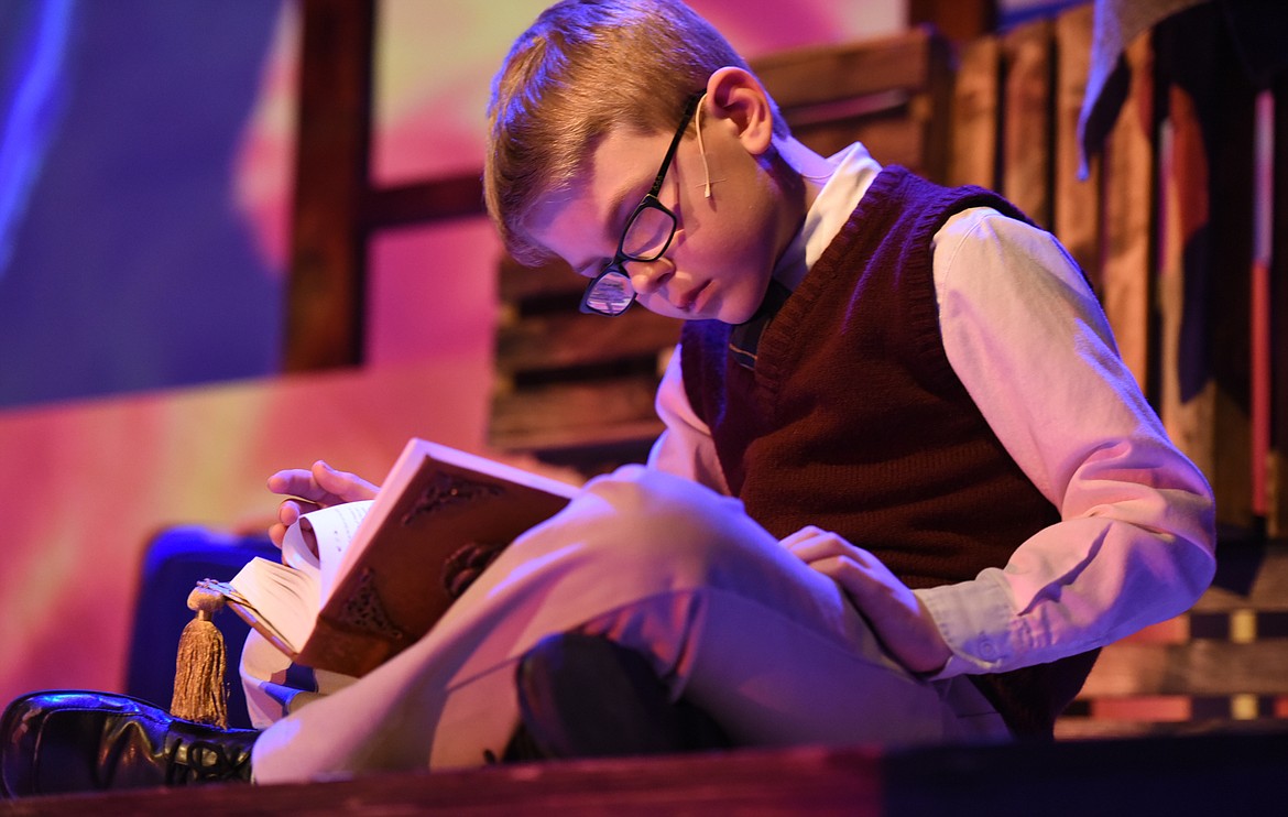 MEYER FAUTH, as Bastian, in a dress rehearsal for &#147;The Neverending Story,&#148; Tuesday, Feb. 21, at the O&#146;Shaughnessy Center. (Brenda Ahearn/This Week in the Flathead)